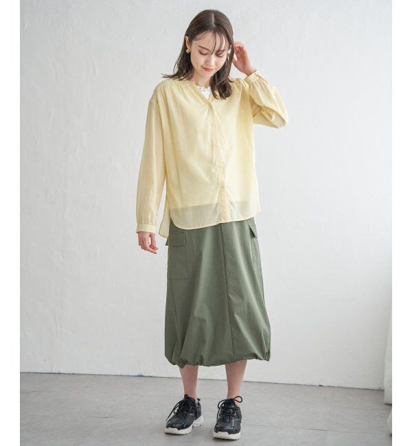 ikka「【雑誌InRed5月号掲載】リップストップカーゴスカート」|スカート|