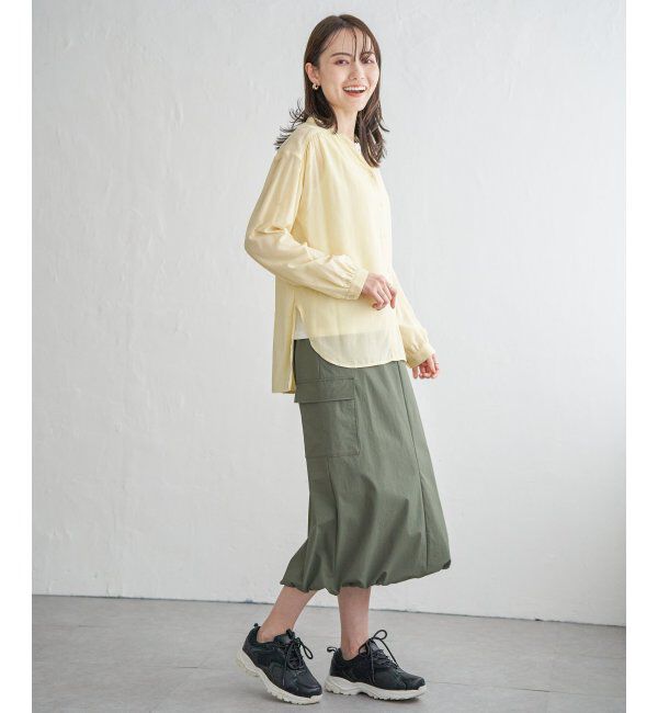 ikka「【雑誌InRed5月号掲載】リップストップカーゴスカート」|スカート|