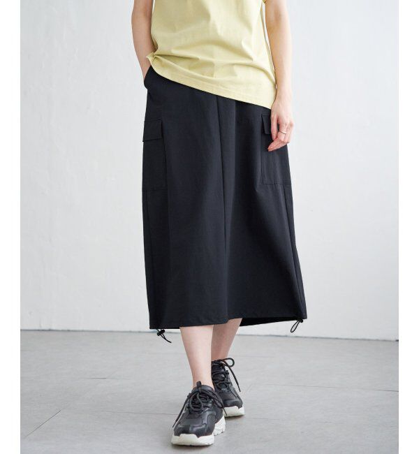 ikka「【雑誌InRed5月号掲載】リップストップカーゴスカート」|スカート|