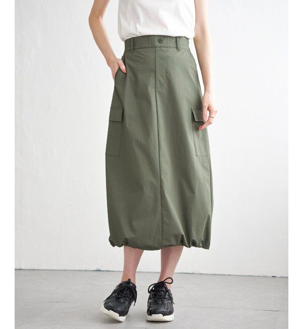 ikka「【雑誌InRed5月号掲載】リップストップカーゴスカート」|スカート|
