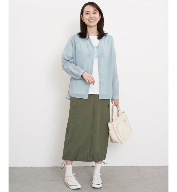 ikka「【雑誌InRed5月号掲載】リップストップカーゴスカート」|スカート|