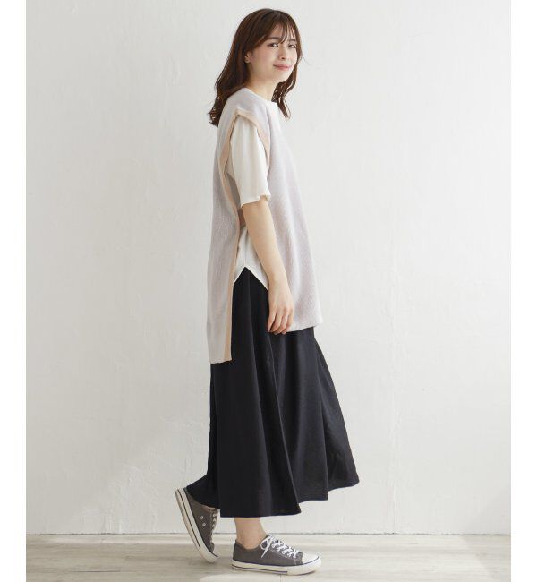 Lbc with Life「ギャザーロングスカート」|スカート|