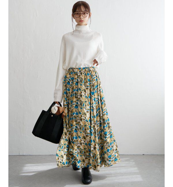 Lbc with Life「天竺ハイネックカラーニット」|カーディガン|