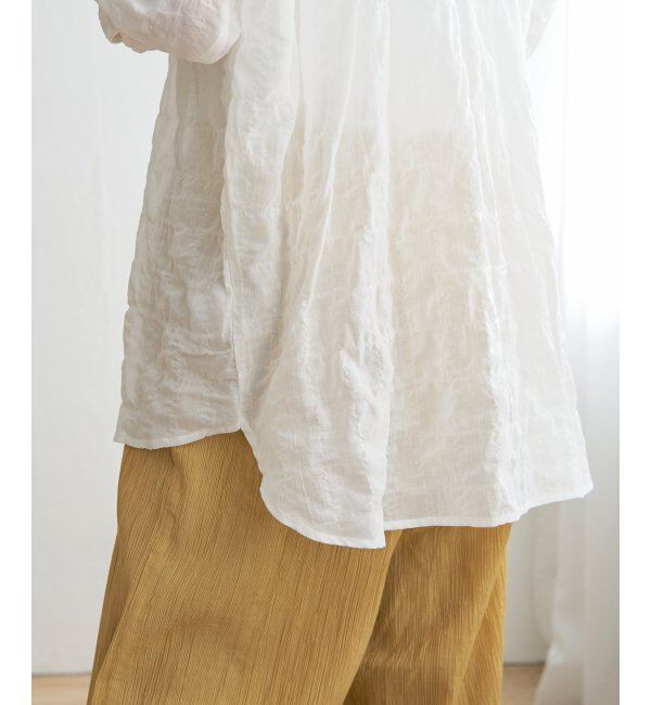 Lbc with Life「バックシャーリングロングシャツ」|シャツ・ブラウス|