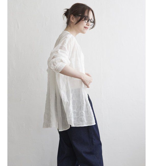 Lbc with Life「バックシャーリングロングシャツ」|シャツ・ブラウス|