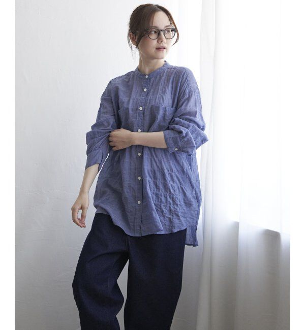 Lbc with Life「バックシャーリングロングシャツ」|シャツ・ブラウス|