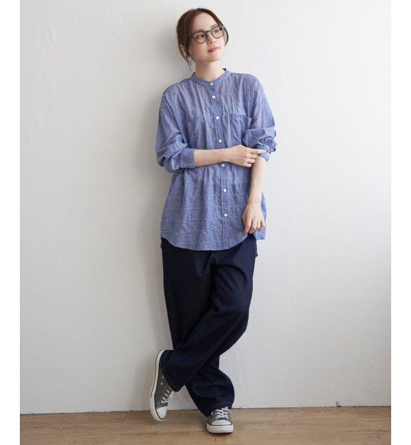 Lbc with Life「バックシャーリングロングシャツ」|シャツ・ブラウス|