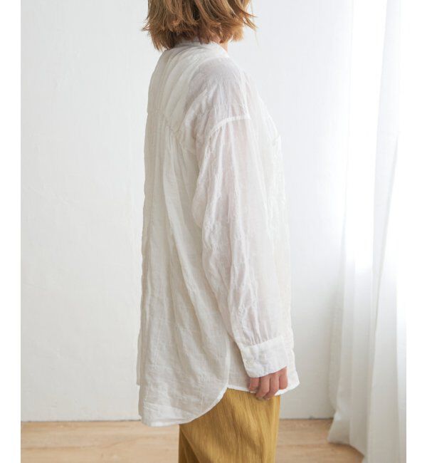 Lbc with Life「バックシャーリングロングシャツ」|シャツ・ブラウス|