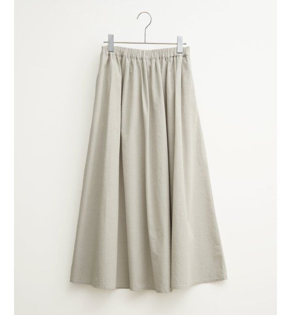 Lbc with Life「コットンシャンブレーギャザースカート」|スカート|