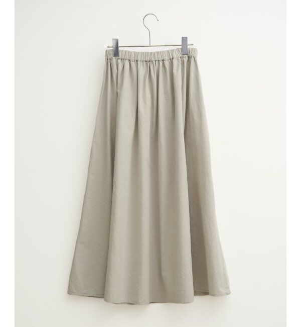 Lbc with Life「コットンシャンブレーギャザースカート」|スカート|