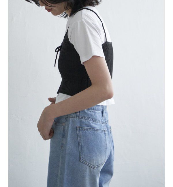 VENCE share style「レースアップキャミソール」|タンクトップ|