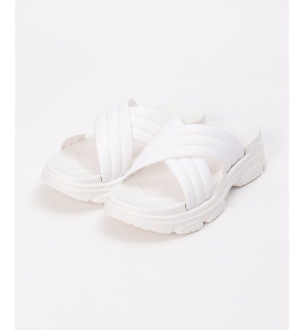 VENCE share style「クロスサンダル」|その他|ホワイト
