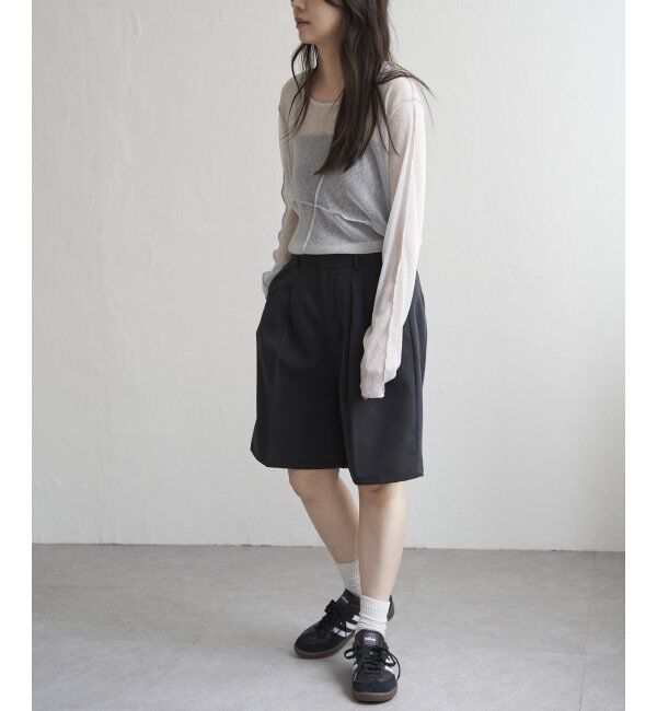 VENCE share style「ラメチュール切り替えプルオーバー」|Tシャツ・カットソー|