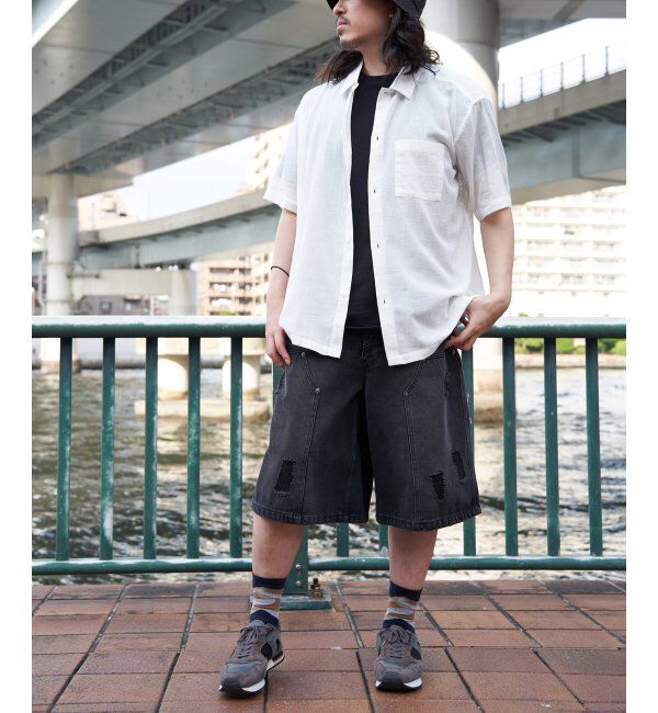 VENCE share style「PLESダメージデニムショーツ」|その他|