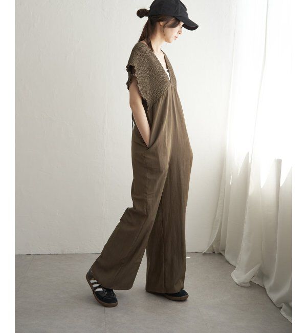 VENCE share style「シャーリングオールインワン」|オールインワン|オリーブ