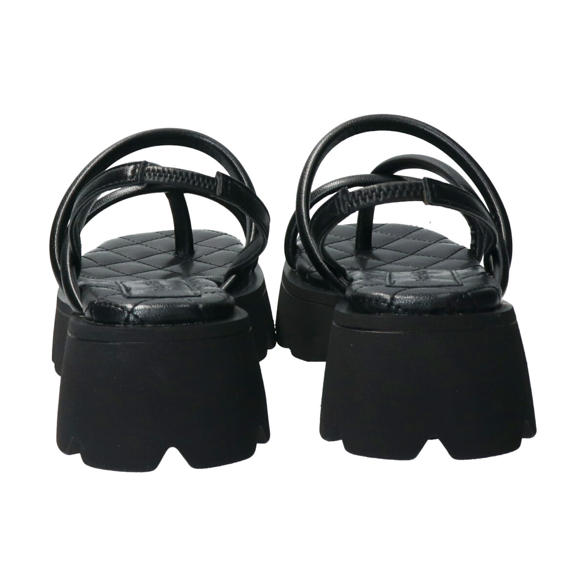 Bridget Birkin「【Bridget Birkin】ストラップデザイン厚底スクエアサンダル」|サンダル|