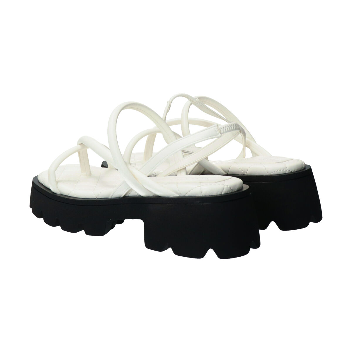 Bridget Birkin「【Bridget Birkin】ストラップデザイン厚底スクエアサンダル」|サンダル|