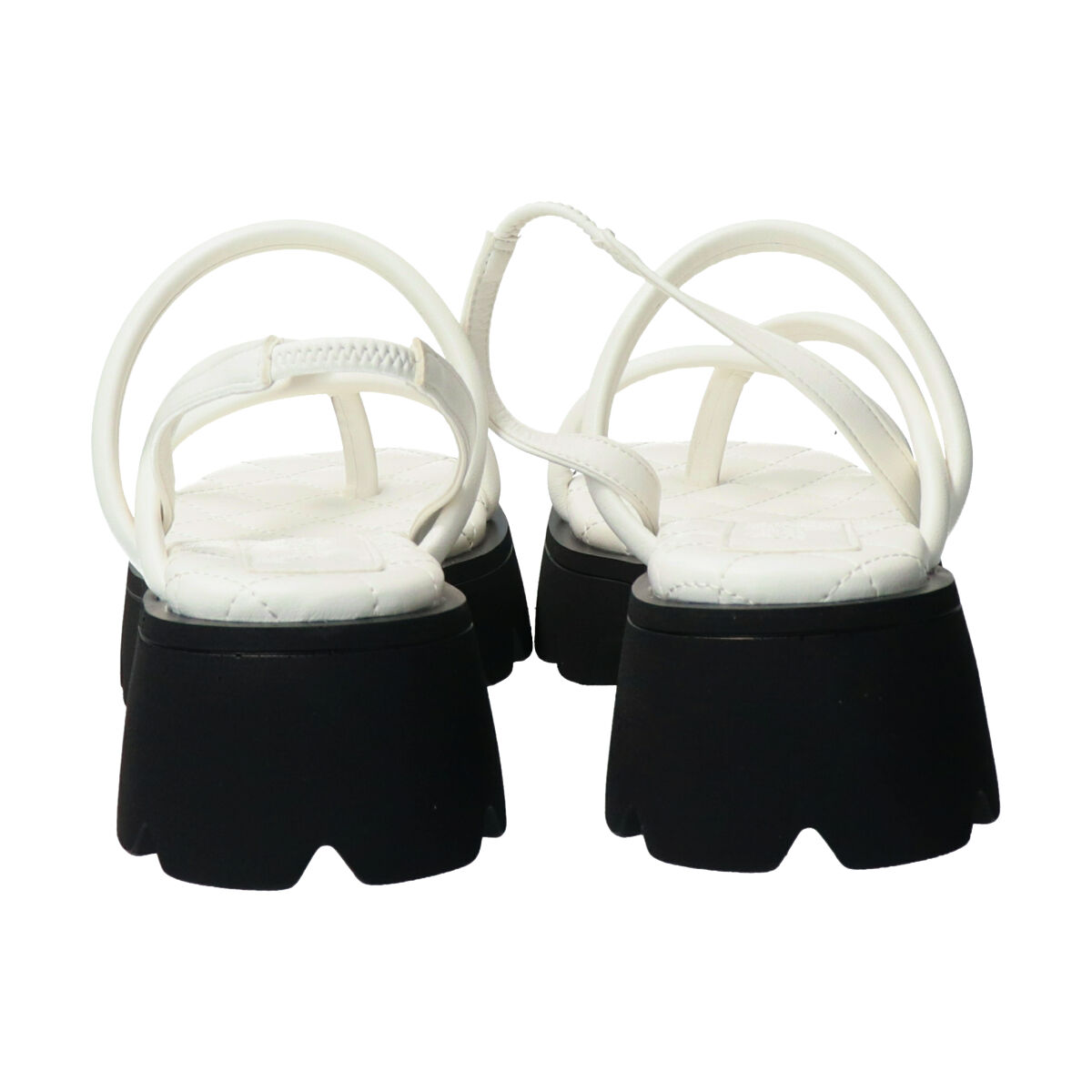 Bridget Birkin「【Bridget Birkin】ストラップデザイン厚底スクエアサンダル」|サンダル|