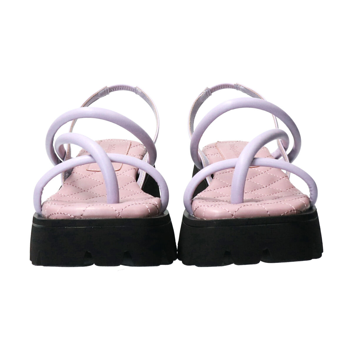 Bridget Birkin「【Bridget Birkin】ストラップデザイン厚底スクエアサンダル」|サンダル|