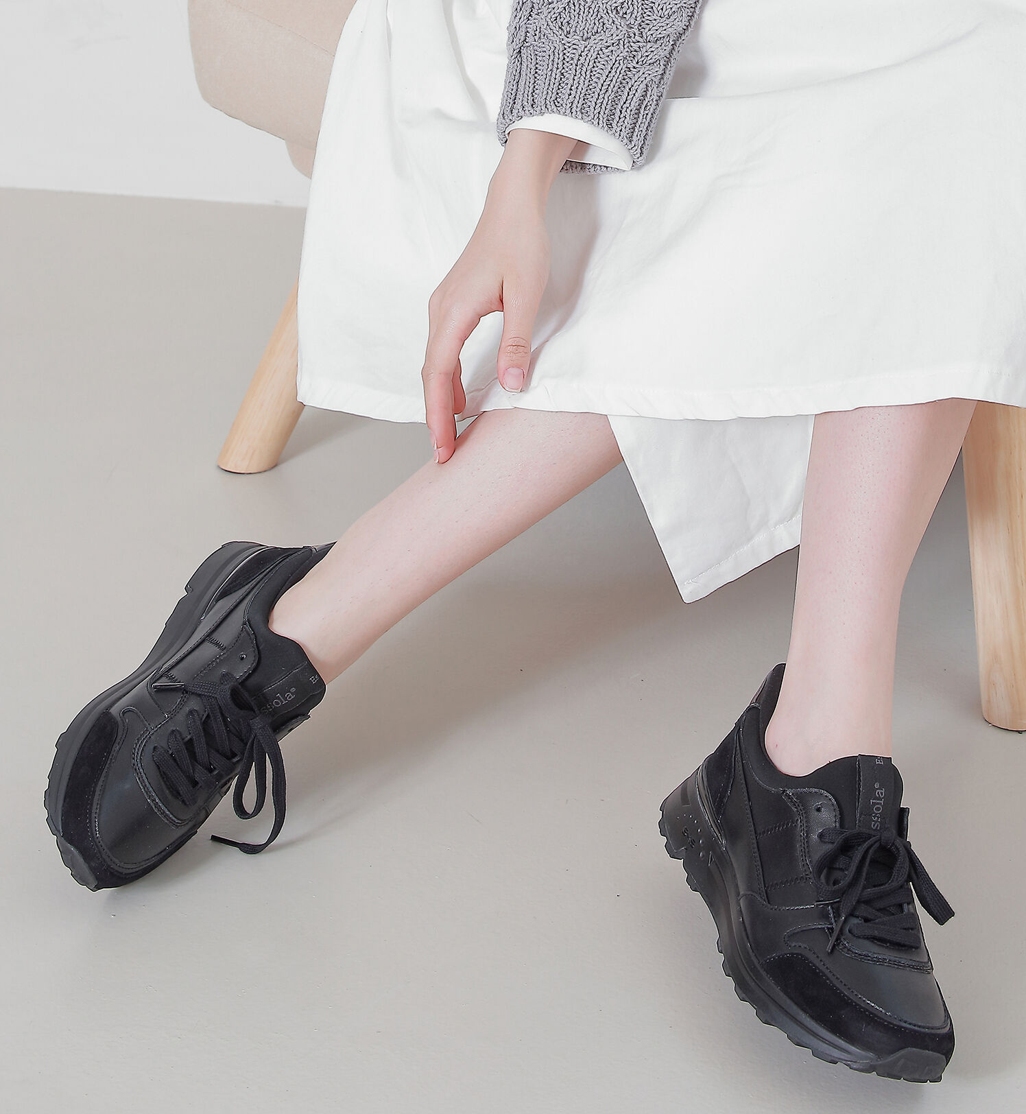 IMPORT SELECT「【bussola】ハンズフリー撥水スリッポンスニーカー」|スニーカー|BL