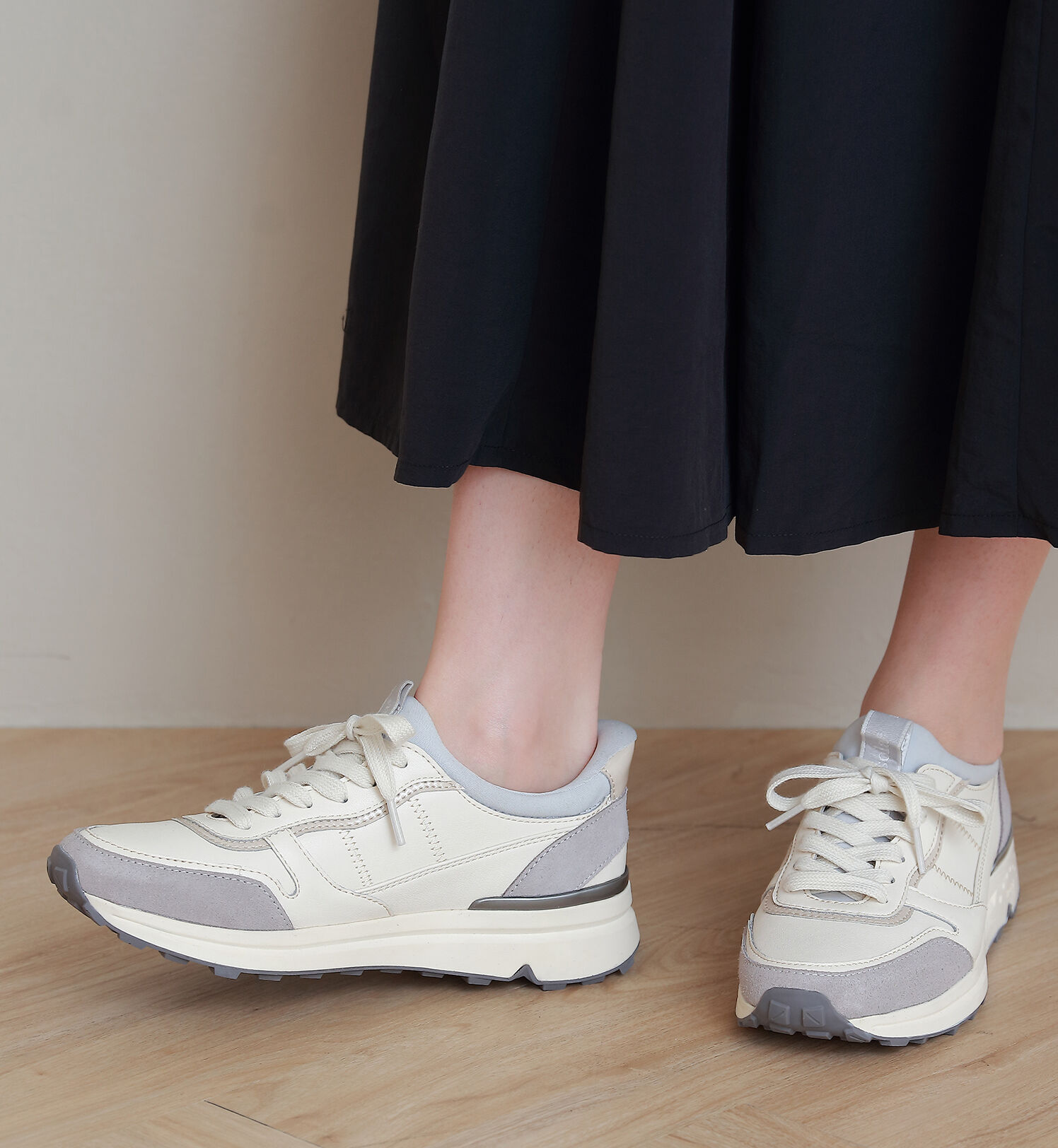 IMPORT SELECT「【bussola】ハンズフリー撥水スリッポンスニーカー」|スニーカー|GY/C