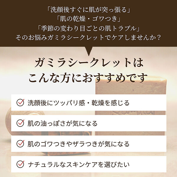 ガミラシークレット「ガミラシークレット ガミラシークレット スペアミント (約１１５ｇ)」|洗顔料|