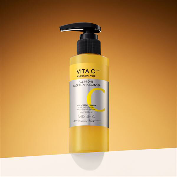  「MISSHA(ミシャ) ビタ CP泡マスク洗顔 本体 (140ml)」|洗顔料|