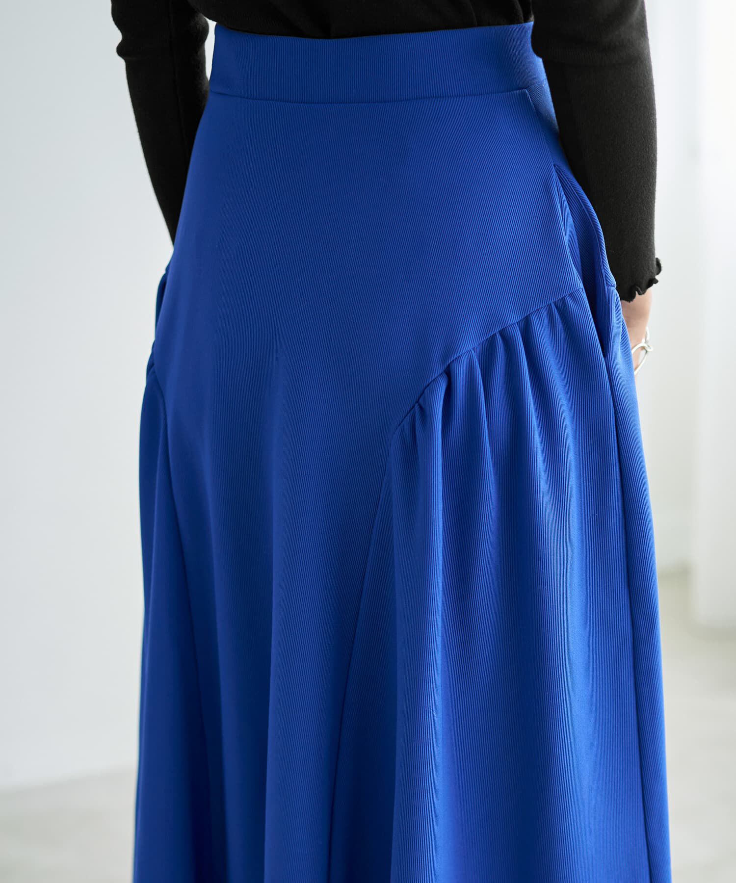 STYLE DELI「ラウンドギャザーフレアスカート」|フレア|