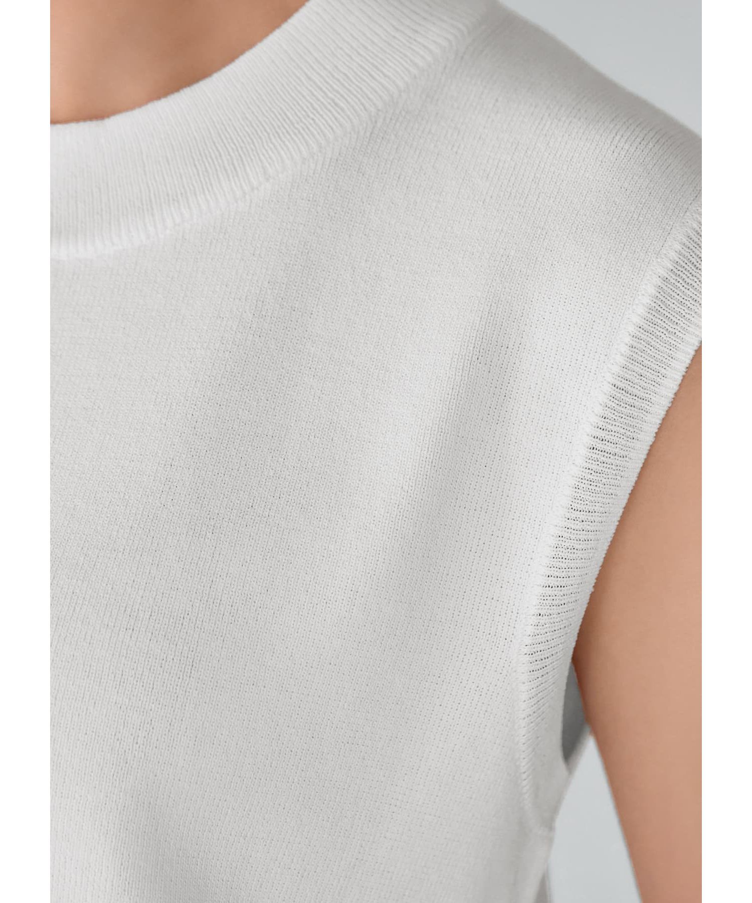 STYLE DELI「涼感ノースリーブニットトップスB」|ニット・セーター|