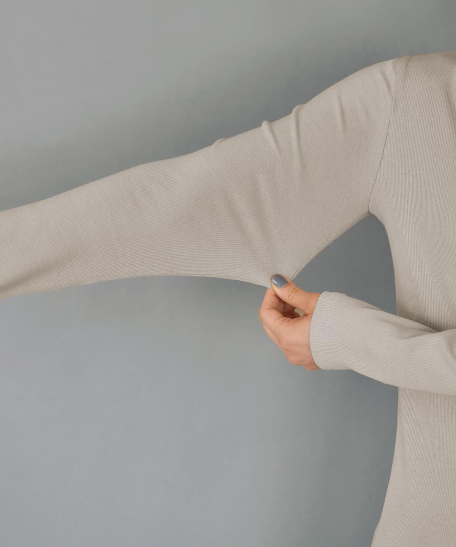 STYLE DELI「首開きベーシックリブトップス」|Tシャツ・カットソー|