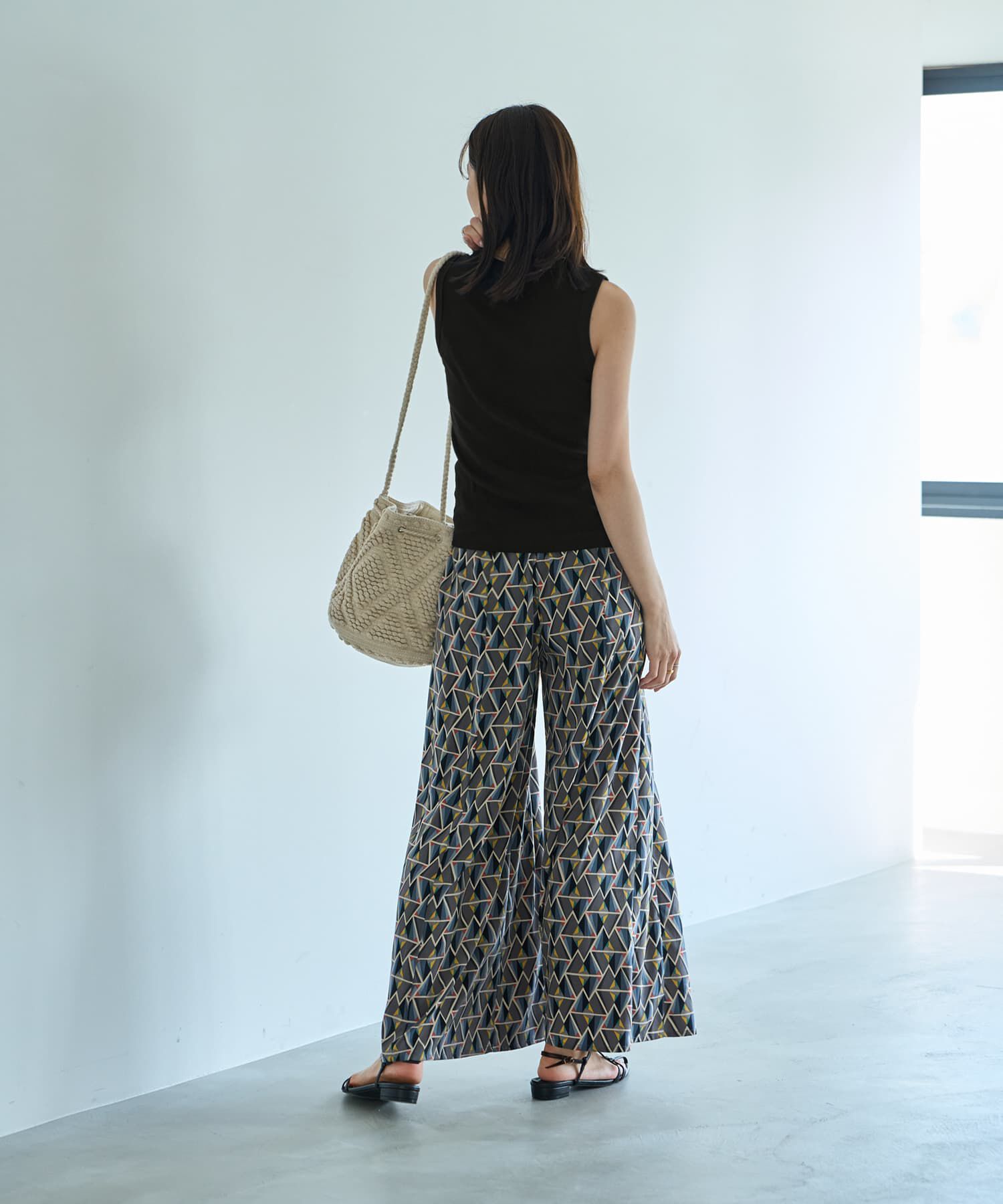 STYLE DELI「デコルテが見えすぎないリブタンクトップ」|タンクトップ|