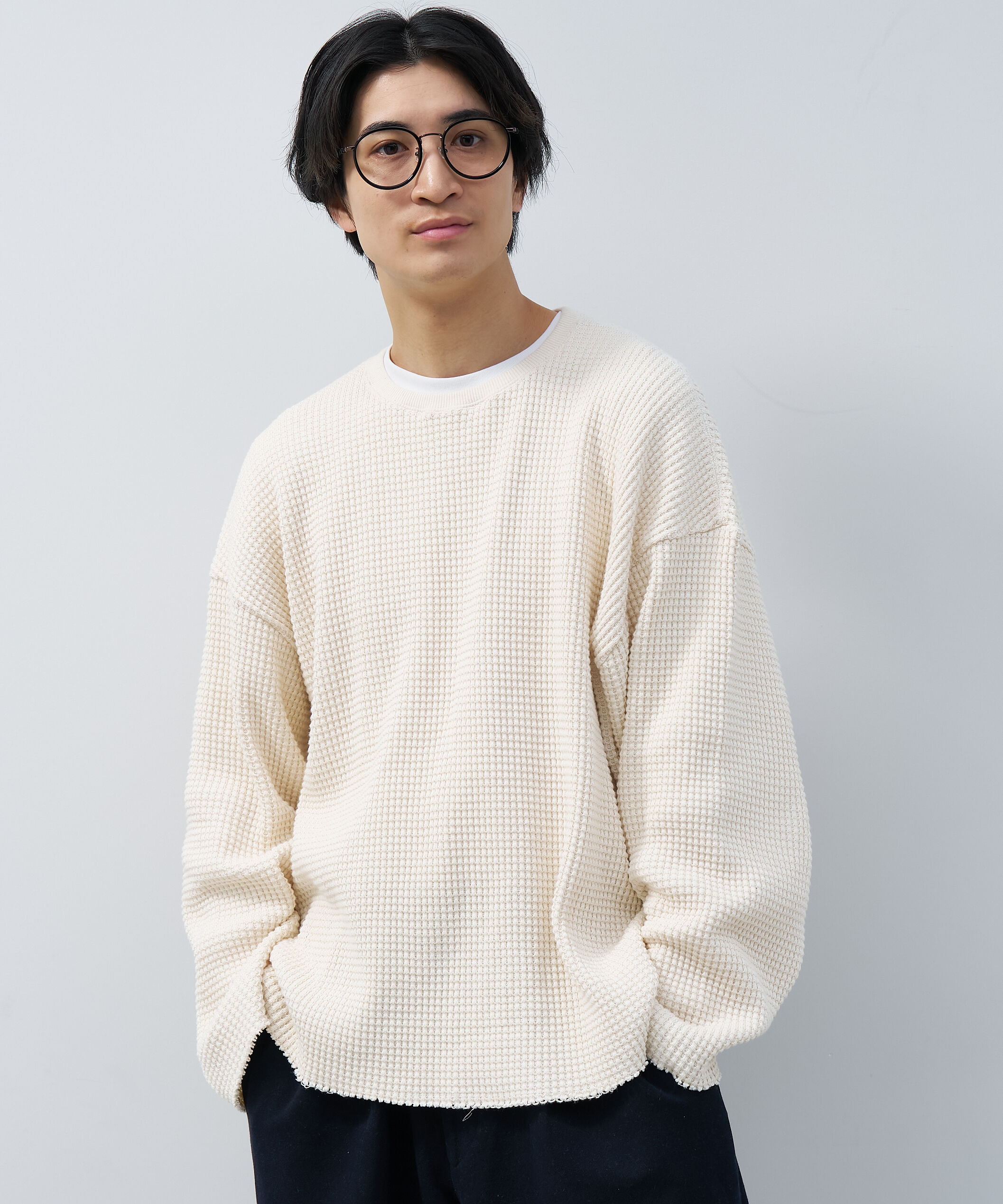  「[中顔面短縮みえメガネ]ボストン型 メガネ｜大きめサイズ 小顔効果 メタルフレーム レンズ交換券付」|メガネ|