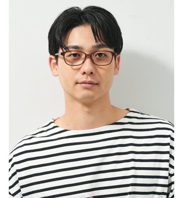  「スクエア型 メガネ きちんと感と上質感あふれるフレーム ｜Zoff｜BASIC STYLE   レンズ交換券付」|メガネ|