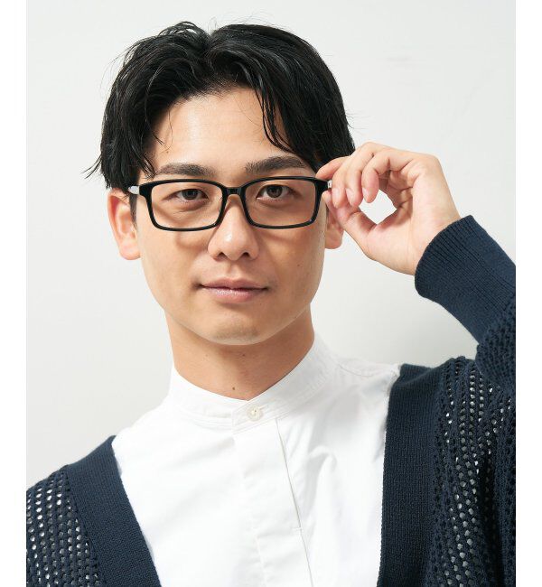  「スクエア型 メガネ｜ユニセックス 上質感のあるフレーム  レンズ交換券付」|メガネ|