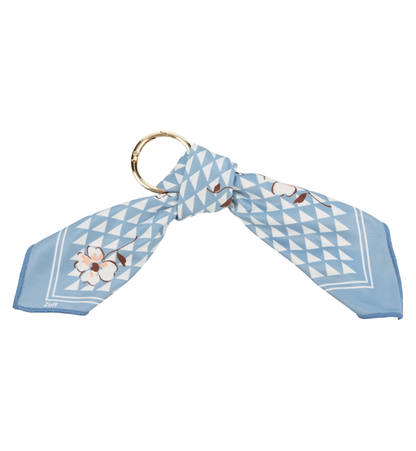  「めがね拭き（セリート）｜メガネ拭き大判クロス｜スマホクロス｜スカーフ｜ハンカチ」|サングラス|薄ブルー