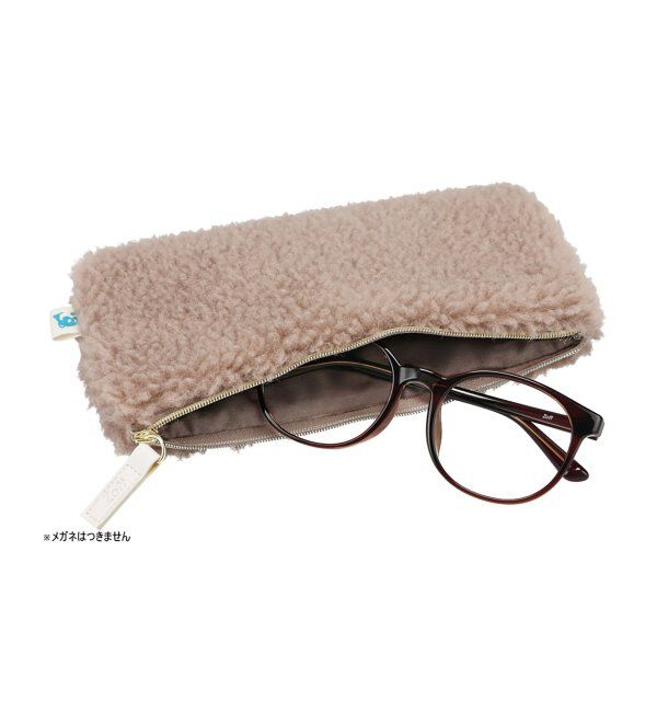  「ボアポーチ｜メガネ・サングラスケース｜もこもこ 化粧ポーチ｜ギフト」|サングラス|