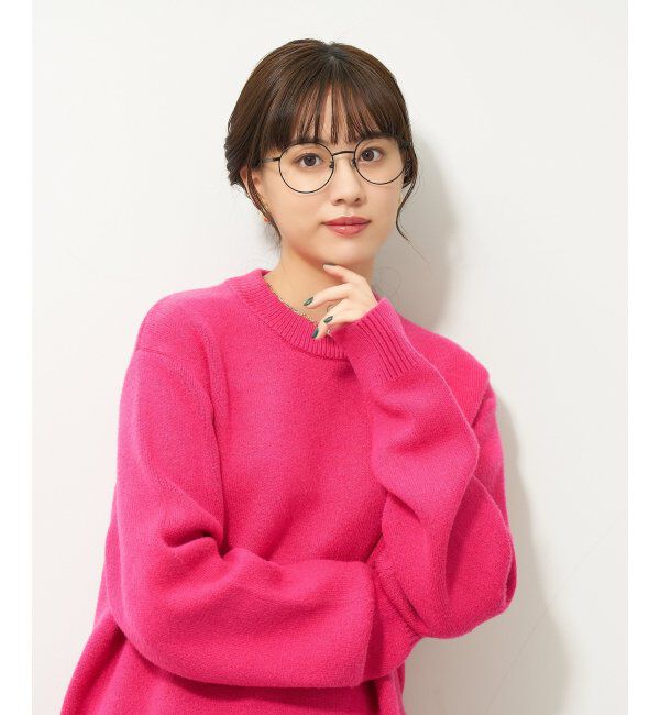  「[中顔面短縮みえメガネ]Zoff｜メガネ｜メタルフレーム 伊達・度付き｜FASHION METAL レンズ交換券付」|メガネ|ブラック系その他