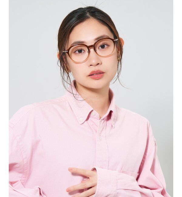  「ボストン型メガネ｜レディース 女性用 可愛い リボン パステル｜Zoff｜SWEET レンズ交換券付」|メガネ|