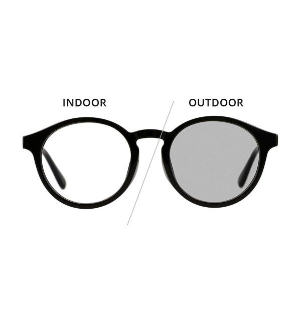  「【WEB限定】ボストン型 調光サングラス | カラーレンズ 軽量 紫外線対策 UVカット レンズの色が変わる」|サングラス|