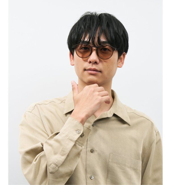  「【WEB限定】ボストン型 調光サングラス | カラーレンズ 軽量 紫外線対策 UVカット レンズの色が変わる」|サングラス|