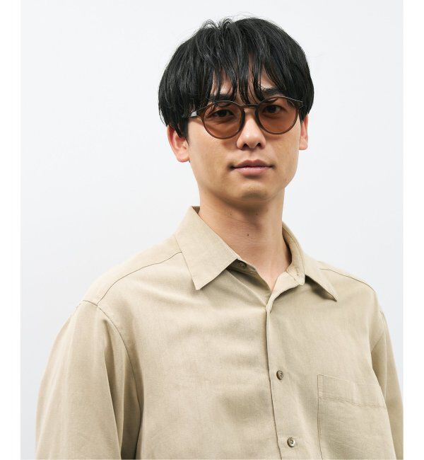  「【WEB限定】ボストン型 調光サングラス | カラーレンズ 軽量 紫外線対策 UVカット レンズの色が変わる」|サングラス|