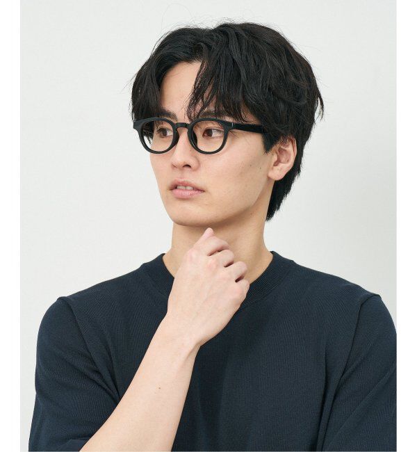  「ウェリントン型 メガネ｜軽量素材｜ボスリントン｜伊達メガネ|ユニセックス 小顔効果  レンズ交換券付」|メガネ|