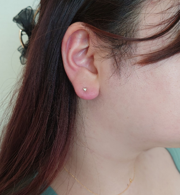 MARQUISE「ミニマルハートピアス」|ピアス|