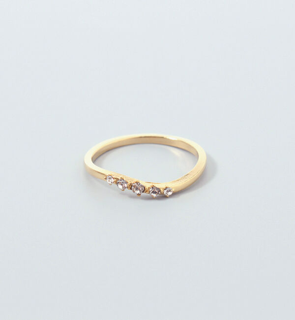  「Ligne ウェーブ 5粒 リング」|リング|