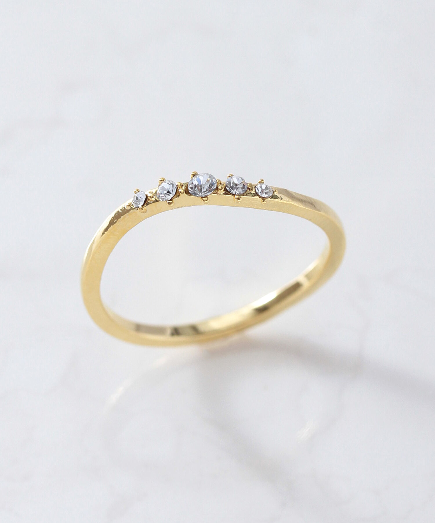  「Ligne ウェーブ 5粒 リング」|リング|