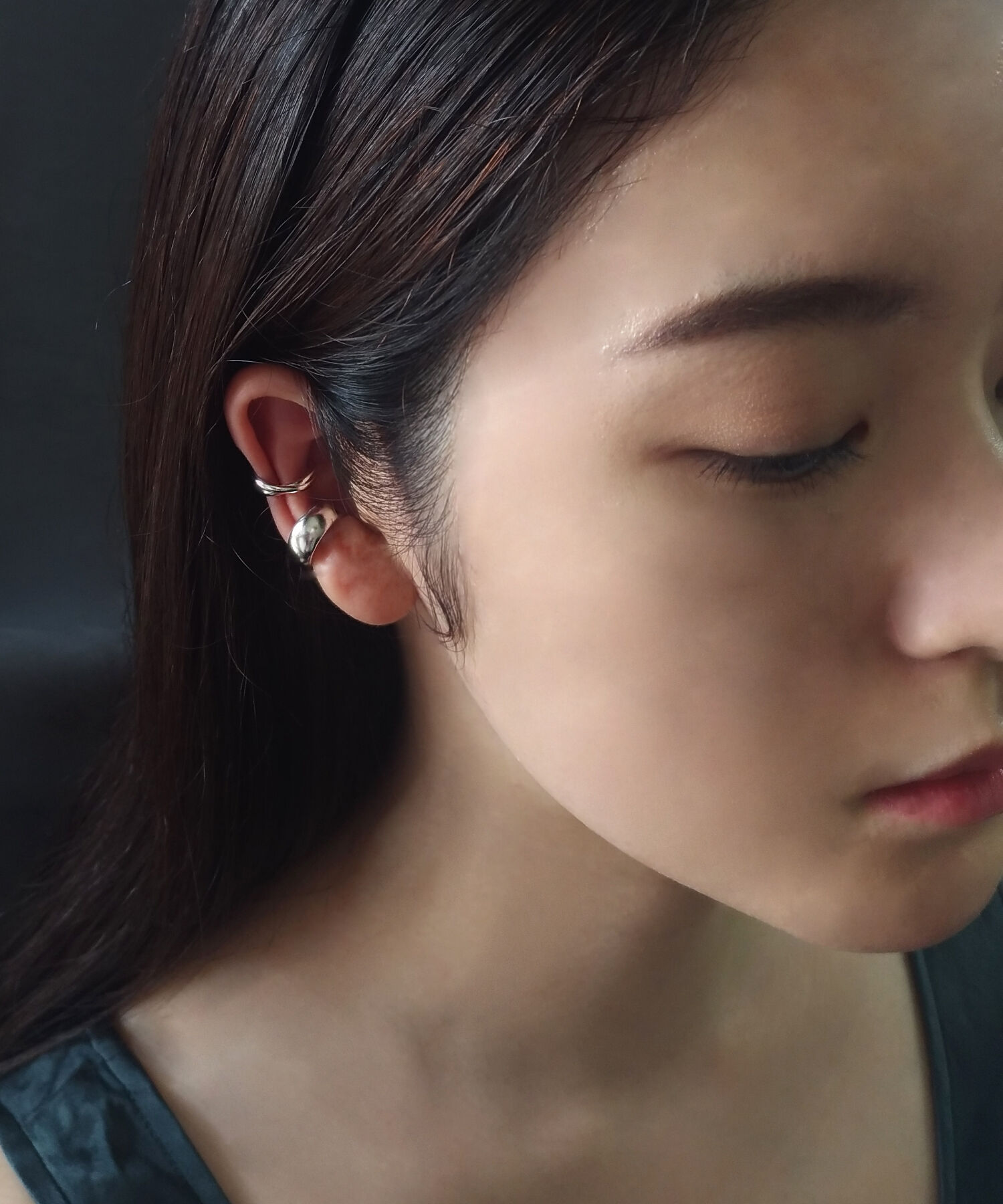  「silver925 プチニュアンス ボリューム イヤーカフ (ニッケルフリー)」|イヤーカフ|