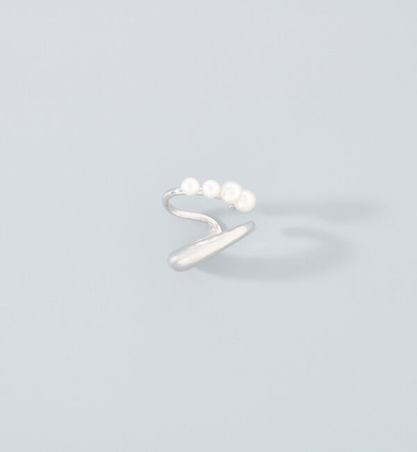 Phoebe「【シリーズ累計販売10000点突破！】ドレッシングパールイヤーカフ　シルバー」|イヤーカフ|シルバー