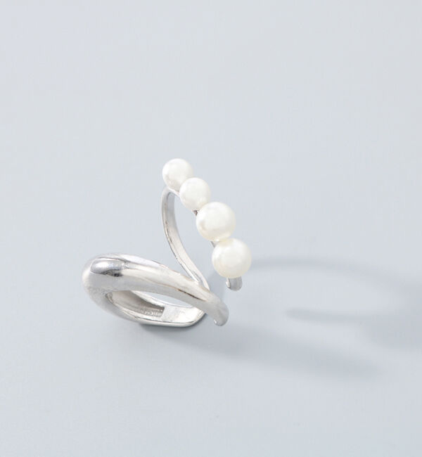 Phoebe「【シリーズ累計販売10000点突破！】ドレッシングパールイヤーカフ　シルバー」|イヤーカフ|