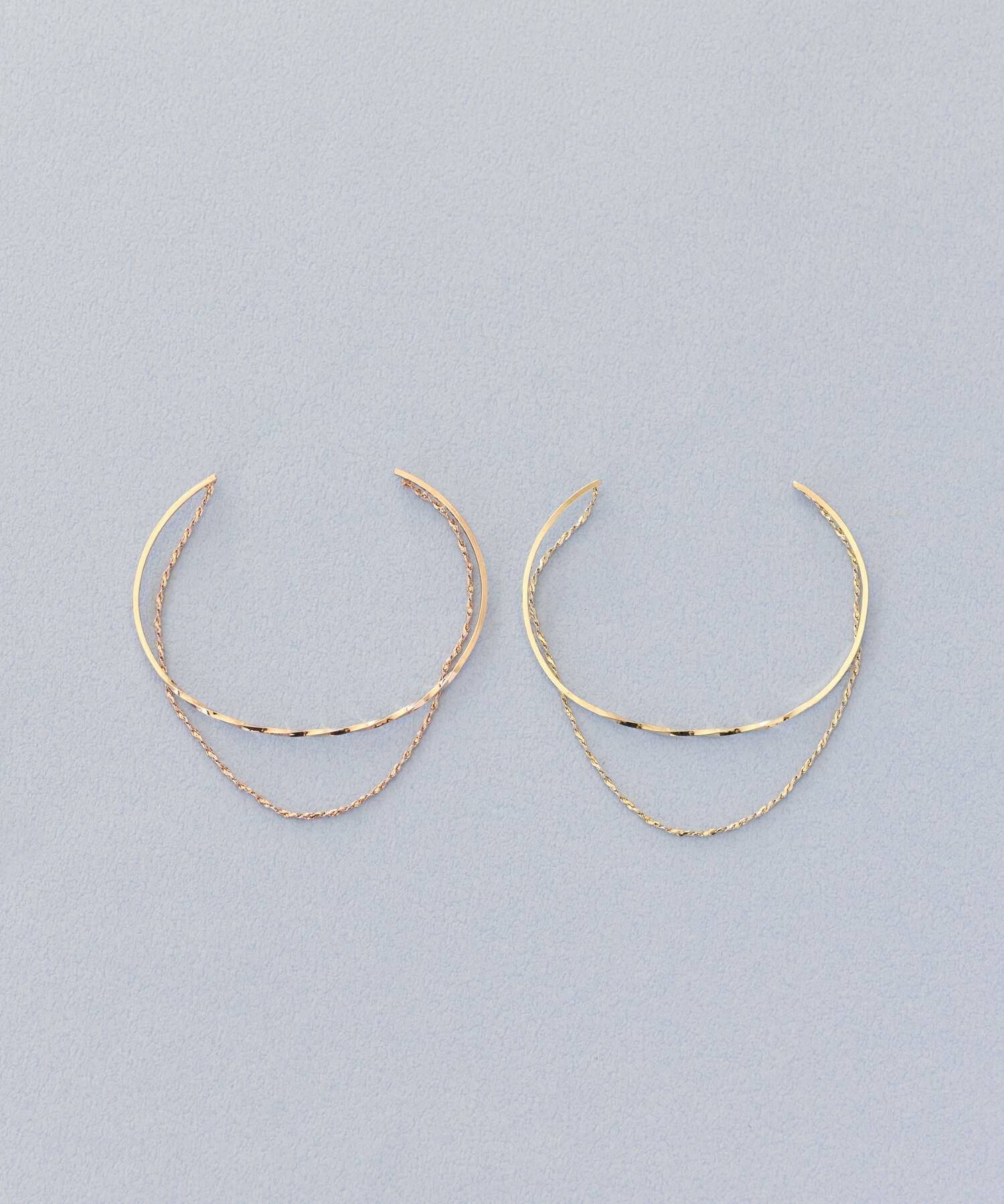 Phoebe「クラッカードレーブバングル ローズゴールド」|ブレスレット・バングル|