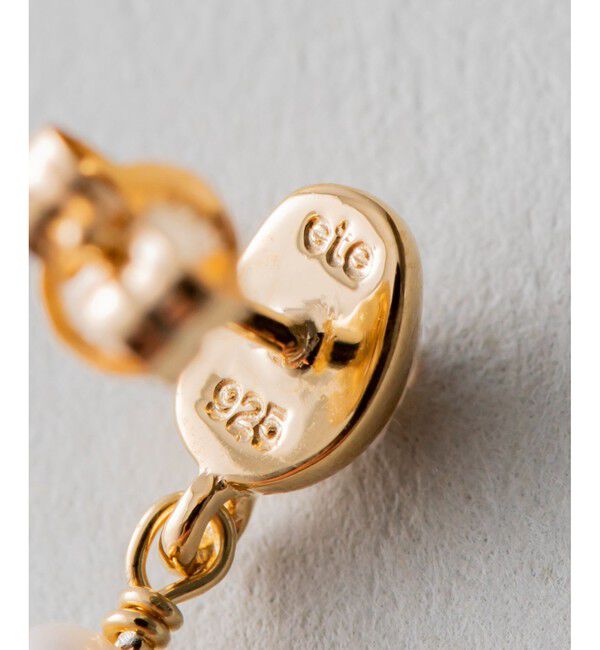 ete「パール ストレートライン ピアス」|ピアス|